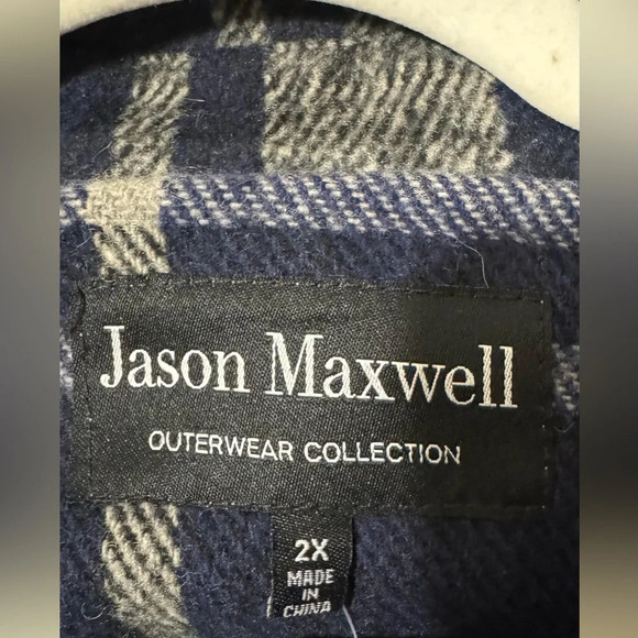 Jason Maxwell Women's Plus Size Plaid Button Down Shacket, Size 2X - Picture 7 of 8
